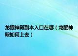 龙眠神殿副本入口在哪（龙眠神殿如何上去）
