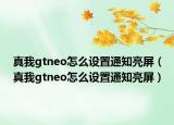 真我gtneo怎么设置通知亮屏（真我gtneo怎么设置通知亮屏）