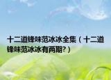 十二道锋味范冰冰全集（十二道锋味范冰冰有两期?）