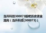 当升科技300073股吧历史资金流向（当升科技[300073]）