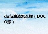 dufa油漆怎么样（DUCO漆）