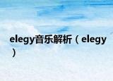elegy音乐解析（elegy）
