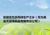 安徽无为羽毛球生产之乡（无为县蓝天羽毛制品有限责任公司）