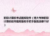 职称计算机考试题库软件（博大考神职称计算机软件题库版和手把手版我选哪个好）