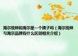 海尔统帅和海尔是一个牌子吗（海尔统帅与海尔品牌有什么区别相关介绍）