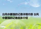 台风中要强的记者详细内容 台风中要强的记者具体介绍