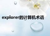 explorer的计算机术语