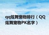 qq炫舞宠物排行（QQ炫舞宠物PK名字）
