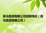森马集团有限公司招聘岗位（森马集团有限公司）
