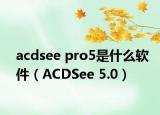 acdsee pro5是什么软件（ACDSee 5.0）