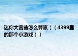 迷你大富翁怎么算赢（（4399里的那个小游戏））