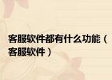 客服软件都有什么功能（客服软件）