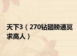 天下3（270钻翅膀通冥求高人）