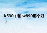k530（和 w890那个好）