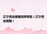辽宁劳动保障技师学院（辽宁劳动保障）