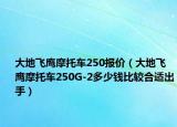 大地飞鹰摩托车250报价（大地飞鹰摩托车250G-2多少钱比较合适出手）