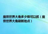 魔兽世界大角多少级可以抓（魔兽世界大角刷新地点）