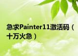 急求Painter11激活码（十万火急）