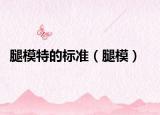 腿模特的标准（腿模）