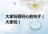 大家玩得开心的句子（大家玩）