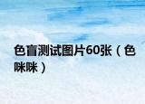 色盲测试图片60张（色咪咪）