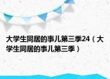 大学生同居的事儿第三季24（大学生同居的事儿第三季）