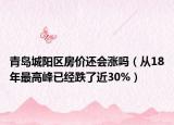 青岛城阳区房价还会涨吗（从18年最高峰已经跌了近30%）