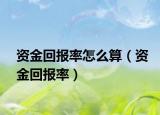 资金回报率怎么算（资金回报率）