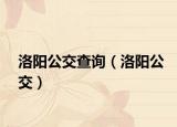 洛阳公交查询（洛阳公交）