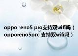 oppo reno5 pro支持双wifi吗（opporeno5pro 支持双wifi吗）