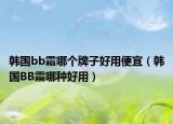 韩国bb霜哪个牌子好用便宜（韩国BB霜哪种好用）