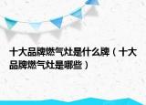 十大品牌燃气灶是什么牌（十大品牌燃气灶是哪些）