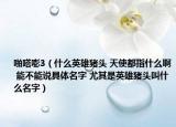 啪嗒嘭3（什么英雄猪头 天使都指什么啊 能不能说具体名字 尤其是英雄猪头叫什么名字）