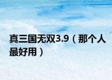 真三国无双3.9（那个人最好用）