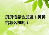 贝贝怡怎么加盟（贝贝怡怎么样呢）