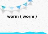 worm（worm）