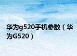 华为g520手机参数（华为G520）