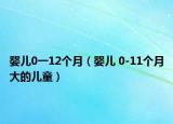 婴儿0一12个月（婴儿 0-11个月大的儿童）