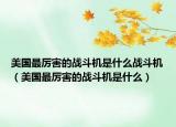美国最厉害的战斗机是什么战斗机（美国最厉害的战斗机是什么）