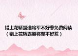 错上花轿霸道将军不好惹免费阅读（错上花轿霸道将军不好惹）
