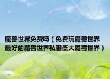 魔兽世界免费吗（免费玩魔兽世界最好的魔兽世界私服盛大魔兽世界）