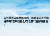 天竺鼠可以吃仓鼠粮吗（我想买只天竺鼠好养吗?喜欢吃什么?怎么养?(最好具体些)）