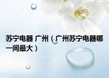 苏宁电器 广州（广州苏宁电器哪一间最大）