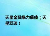 天星金融暴力催债（天星翠琅）