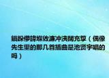 鍋跺儚鍏堢敓濂冲洟闊充箰（偶像先生里的那几首插曲是池贤宇唱的吗）