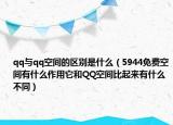 qq与qq空间的区别是什么（5944免费空间有什么作用它和QQ空间比起来有什么不同）