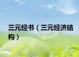 三元经书（三元经济结构）