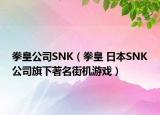 拳皇公司SNK（拳皇 日本SNK公司旗下著名街机游戏）