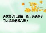 决战燕子门最后一集（决战燕子门大结局是第几集）