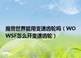 魔兽世界能用变速齿轮吗（WOWSF怎么开变速齿轮）